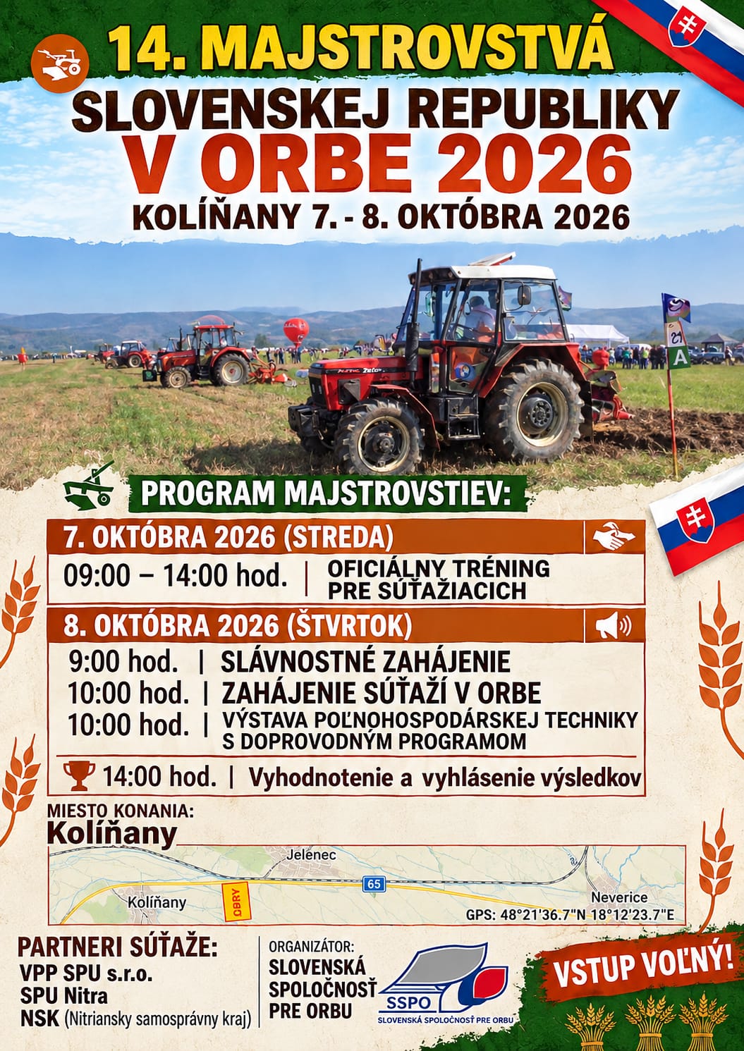 Blížia sa Majstrovstvá SR v orbe na VPP! Prinesú tradíciu, precíznosť a silné stroje